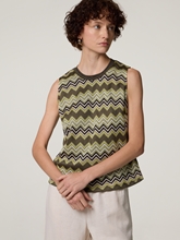 Image sur Top avec motif en zigzag