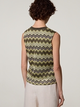 Image sur Top avec motif en zigzag