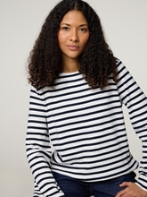 Image sur T-shirt à manches longues rayé