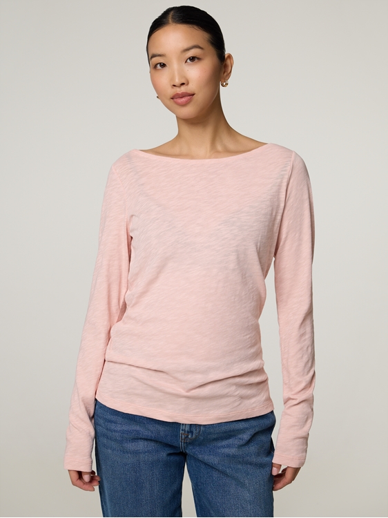 Image sur T-shirt à manches longues en coton