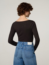 Bild von Langarmshirt aus Baumwolle