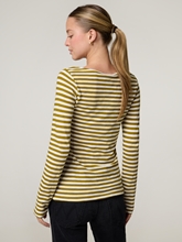 Image sur T-shirt à manches longues rayé