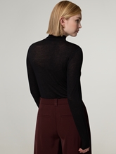 Bild von Langarmshirt mit Stehkragen