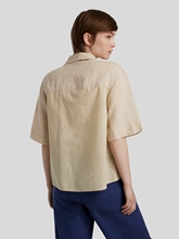 Bild von Kurzarm Bluse aus Leinen