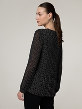 Image sur Blouse plissée en mousseline de soie