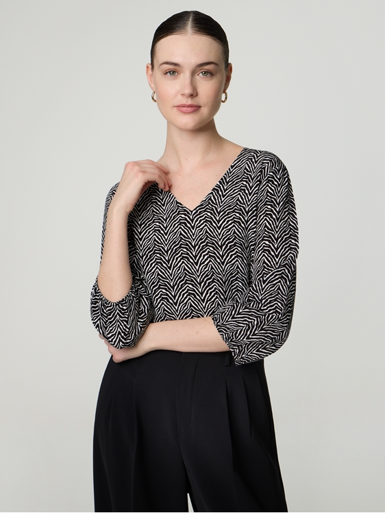 Bild von Bluse mit Animal-Print