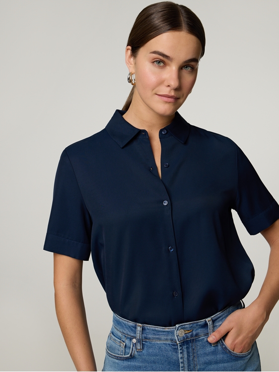 Bild von Kurzarmbluse im Boxy-Fit