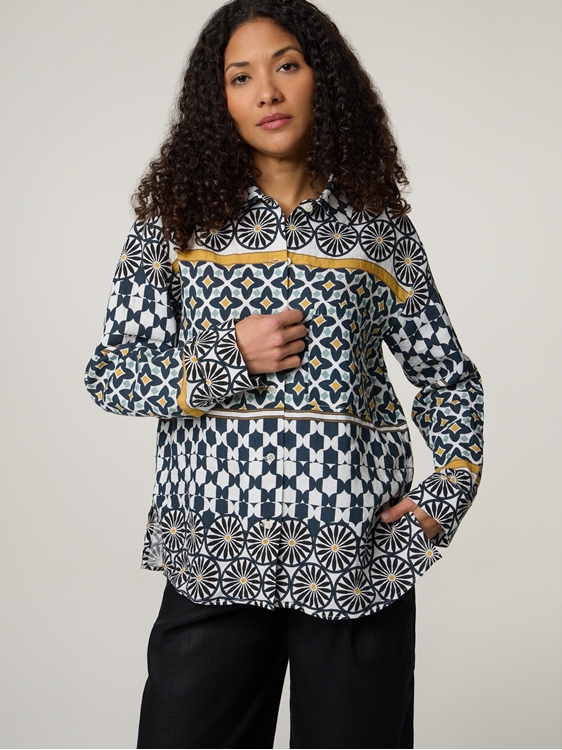 Image sur BLUSE MIT CHACHEL PRINT