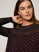 Bild von Bluse mit Mesh und Lurex