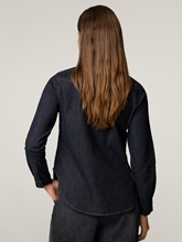 Image sur Chemisier à col lavallière en denim