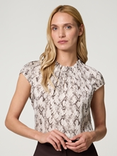 Bild von Satinbluse mit Reptilien-Print