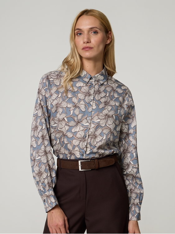 Bild von Bluse mit Blumen-Print