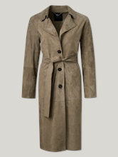 Image sur Manteau en cuir velours de chèvre