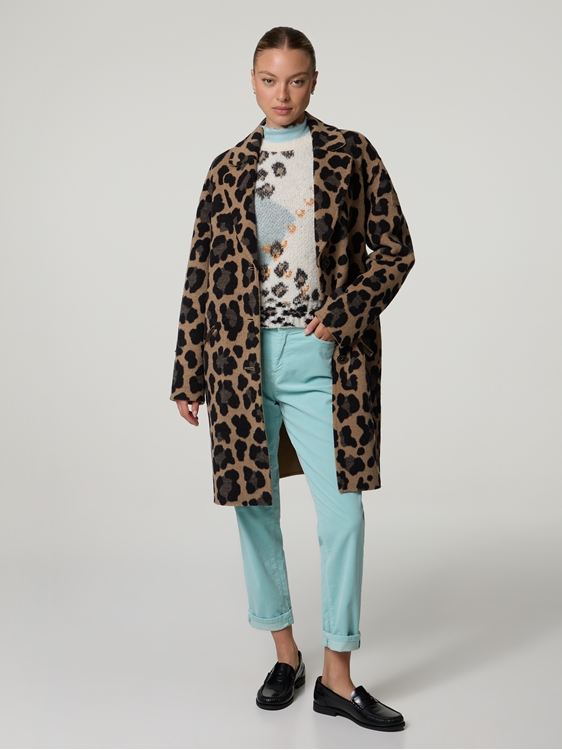 Image sur Manteau en imprimé léopard