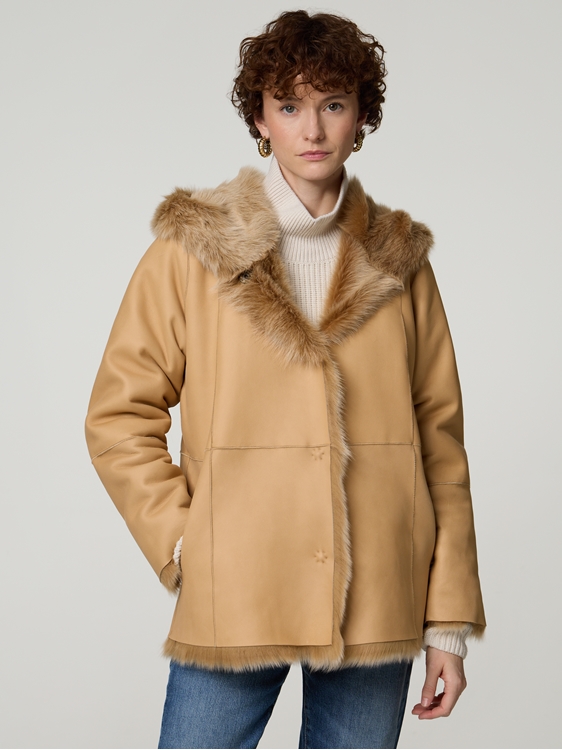 Bild von Reversible Lammfelljacke