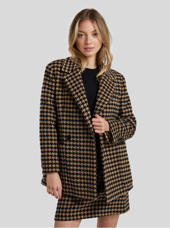 Image sur Veste laine  en pied de poule JAHONDA