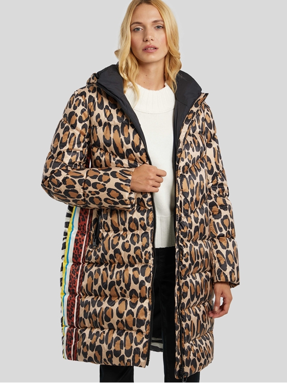 Bild von Daunenmantel mit Muster-Mix