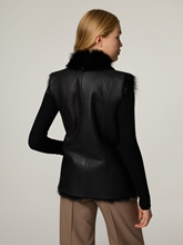 Bild von Lammfellgilet reversibel