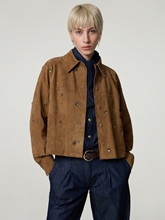 Image sur Veste en cuir velours