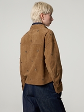 Image sur Veste en cuir velours
