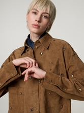 Image sur Veste en cuir velours