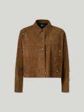 Image sur Veste en cuir velours