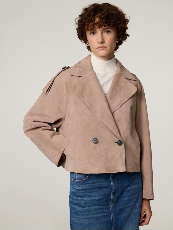 Bild von Lederjacke aus Veloursleder MAGA