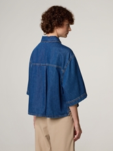 Image sur Blouse à manches courtes en denim ENZA