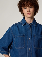 Image sur Blouse à manches courtes en denim ENZA