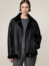 Bild von Lammfelljacke im Biker-Look