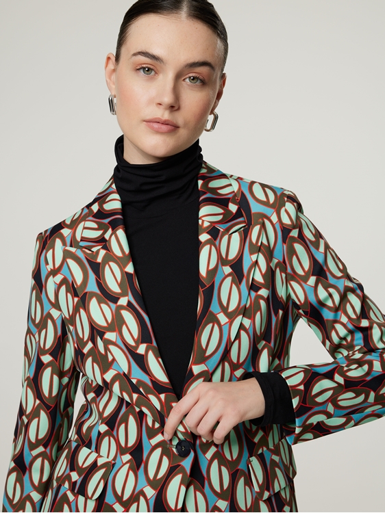 Image sur Blazer imprimé