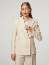 Image sur Blazer en lin à la coupe régulière