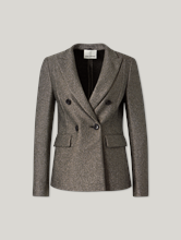 Bild von Blazer mit Glanzeffekt