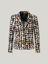 Image sur Blazer avec imprimé allover