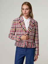 Bild von Blazer aus Tweed mit Fransen
