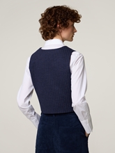 Bild von Gilet mit Nadelstreifen BUL NAVY