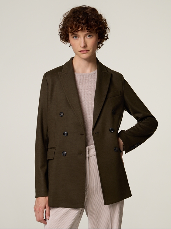 Bild von Doppelreihiger Blazer aus Jersey