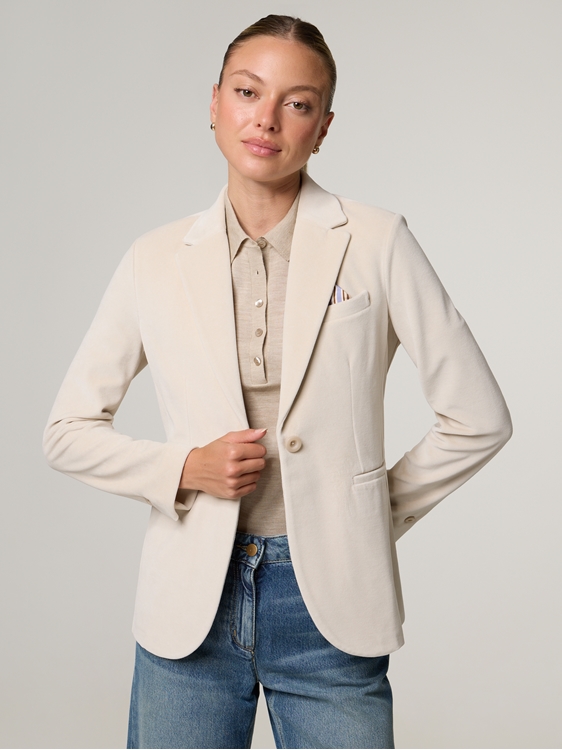 Bild von Blazer aus Samt im Slim Fit