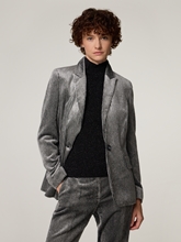 Image sur Blazer en velours côtelé avec paillettes