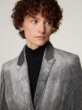 Image sur Blazer en velours côtelé avec paillettes