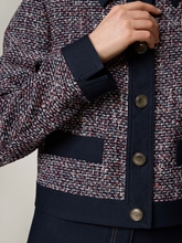 Bild von  Tweed-Jacke mit Denim-Details