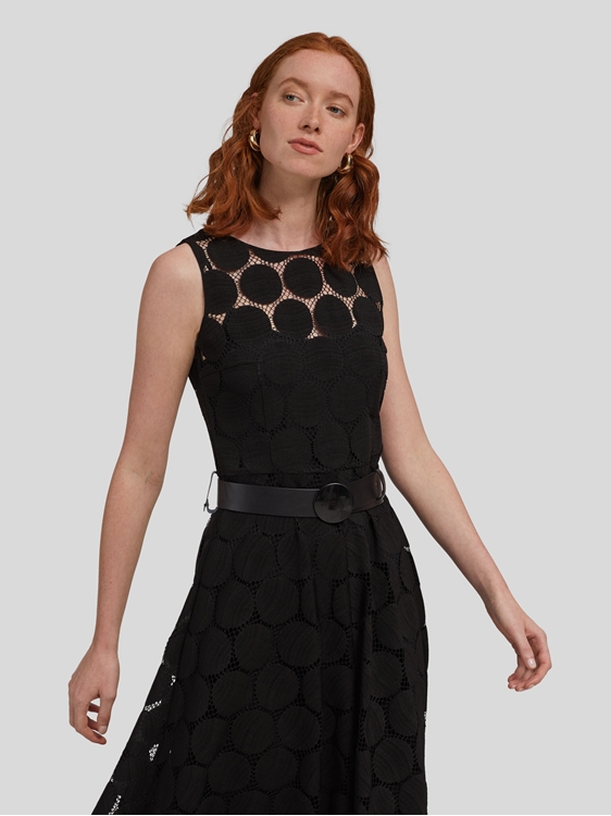 robe cuir et dentelle