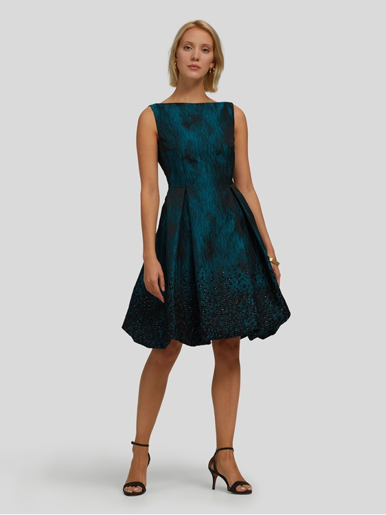Image sur Robe de soirée motif chenille CORALY