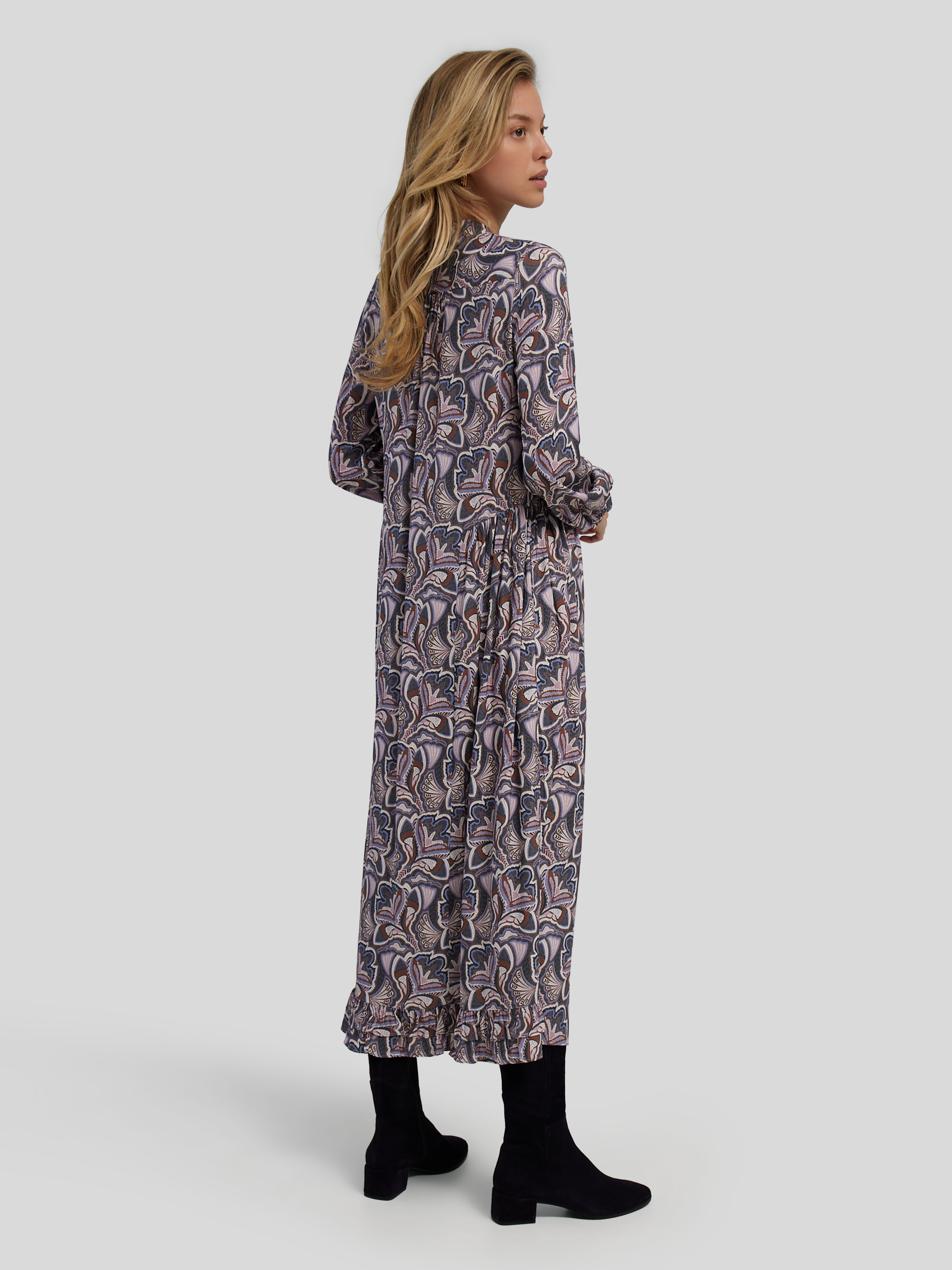 maxikleid mauve