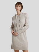 Bild von Strickkleid mit Kapuze