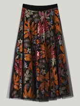 Image sur Jupe midi à paillettes