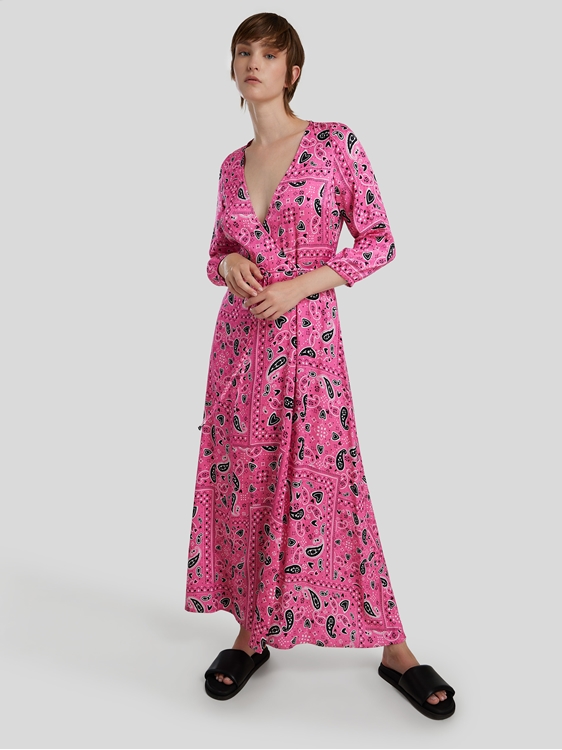 Image sur Robe imprimée effet portefeuille