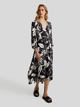 Bild von Wickelkleid mit Hibiskus-Print