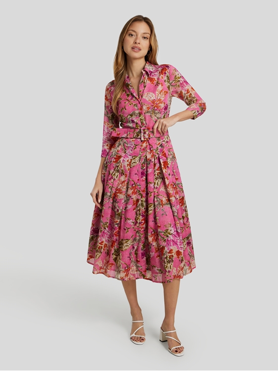 Bild von Midikleid mit Blumen-Print