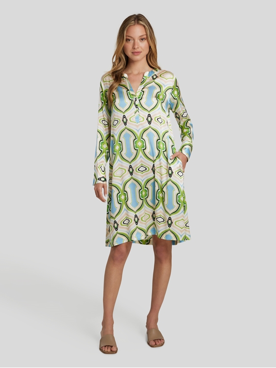 Bild von Seidenkleid mit Print